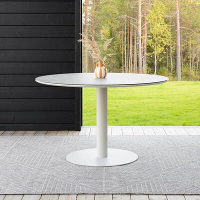 Stone ruokapöytä Ø120 cm musta/tummanharmaa, kuvausmalli